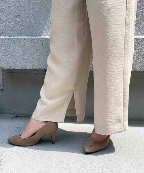 PICCIN(ピッチン)の「サイドスリット入りワイドパンツ(その他パンツ・レディース・キャメル/ベージュ/ネイビー・M/L)」の19枚目の写真