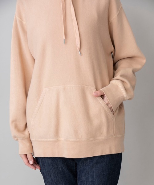 Munich（ミューニック）の「【Munich定番】バイオウォッシュフレンチテリープルオーバーフーディー（パーカー・レディース・ミント/ブラック/クリーム/霜降りグレー/ピンク・FREE）」の9枚目の写真