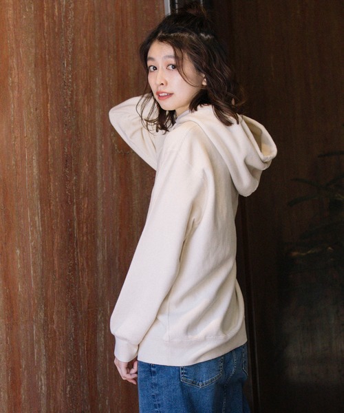 Munich（ミューニック）の「【Munich定番】バイオウォッシュフレンチテリープルオーバーフーディー（パーカー・レディース・ミント/ブラック/クリーム/霜降りグレー/ピンク・FREE）」の20枚目の写真