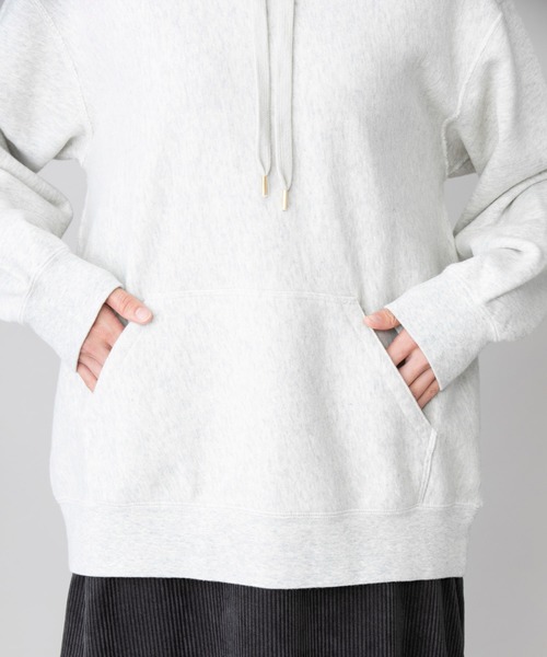 Munich（ミューニック）の「【Munich定番】バイオウォッシュフレンチテリープルオーバーフーディー（パーカー・レディース・ミント/ブラック/クリーム/霜降りグレー/ピンク・FREE）」の8枚目の写真