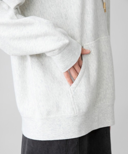 Munich（ミューニック）の「【Munich定番】バイオウォッシュフレンチテリープルオーバーフーディー（パーカー・レディース・ミント/ブラック/クリーム/霜降りグレー/ピンク・FREE）」の12枚目の写真