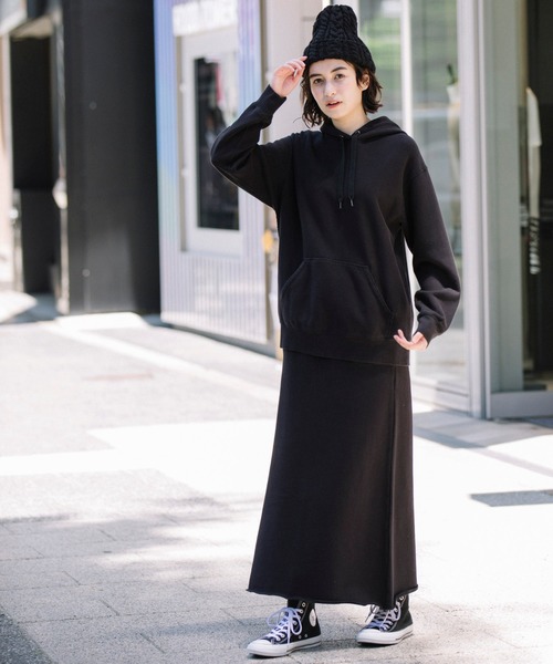 Munich（ミューニック）の「【Munich定番】バイオウォッシュフレンチテリープルオーバーフーディー（パーカー・レディース・ミント/ブラック/クリーム/霜降りグレー/ピンク・FREE）」の17枚目の写真