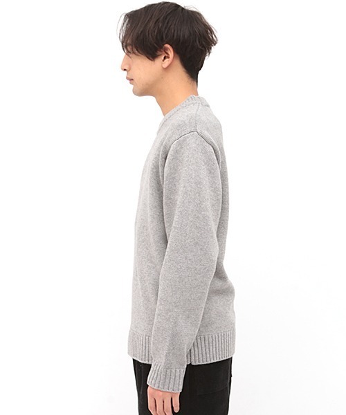 チチカカ（チチカカ）の「MIX ニットプルオーバー（ニット/セーター・メンズ・ベージュ/グレー・MEDIUM/LARGE）」の5枚目の写真