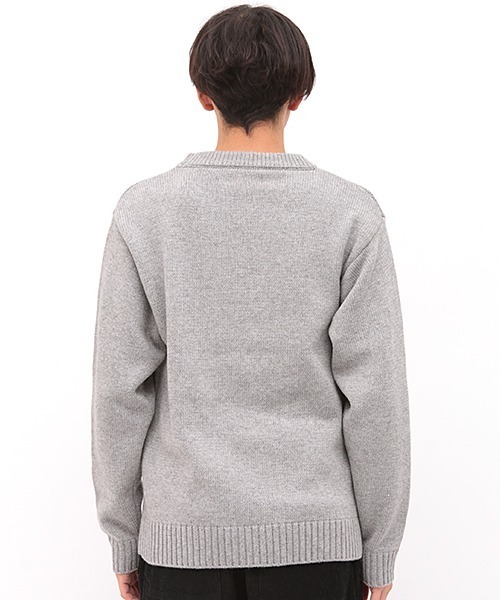 チチカカ（チチカカ）の「MIX ニットプルオーバー（ニット/セーター・メンズ・ベージュ/グレー・MEDIUM/LARGE）」の6枚目の写真