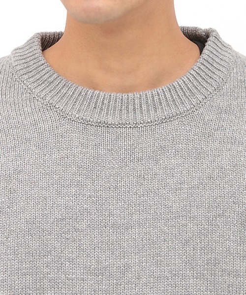 チチカカ（チチカカ）の「MIX ニットプルオーバー（ニット/セーター・メンズ・ベージュ/グレー・MEDIUM/LARGE）」の7枚目の写真