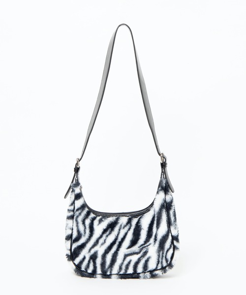 WEGO（ウィゴー）の「WEGO/サドルショルダーバッグ（ショルダーバッグ・レディース・その他1/ホワイト/ブラック・FREE）」の9枚目の写真