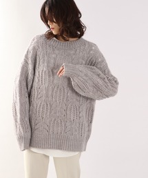LOWRYS FARM | モヘヤスカシプルオーバーＬＳ　920628(ニット/セーター)
