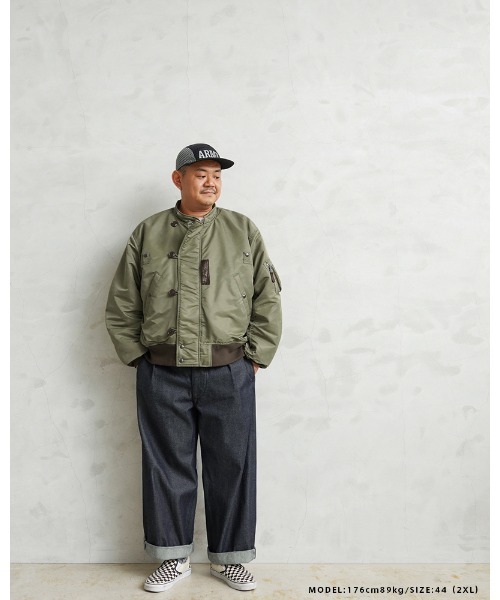 WAIPER.inc ワイパーインク N-2 フライトジャケット テストサンプル WAIPER.inc 米軍 U.S.A.F. PERSONAL EQUIPMENT LABORATORY TYPE N-2