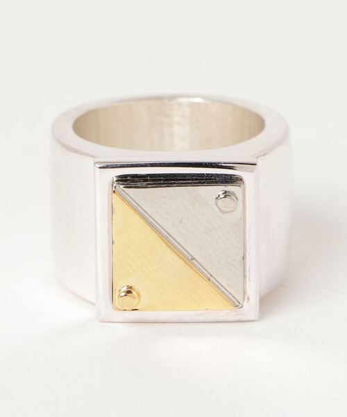 Ayler(アイラー)の「【Ayler】 Square Plate RING Ay-009(リング・メンズ・シルバー・13号/17号/19号)」の4枚目の写真