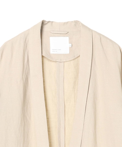 AMERICAN HOLIC(アメリカンホリック)の「リネンブレンドジャケット(テーラードジャケット・レディース・ベージュ/ブラウン・MEDIUM/LARGE)」の8枚目の写真