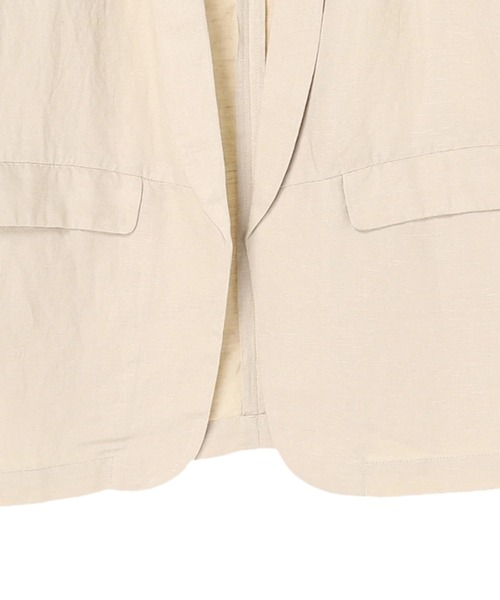 AMERICAN HOLIC(アメリカンホリック)の「リネンブレンドジャケット(テーラードジャケット・レディース・ベージュ/ブラウン・MEDIUM/LARGE)」の3枚目の写真