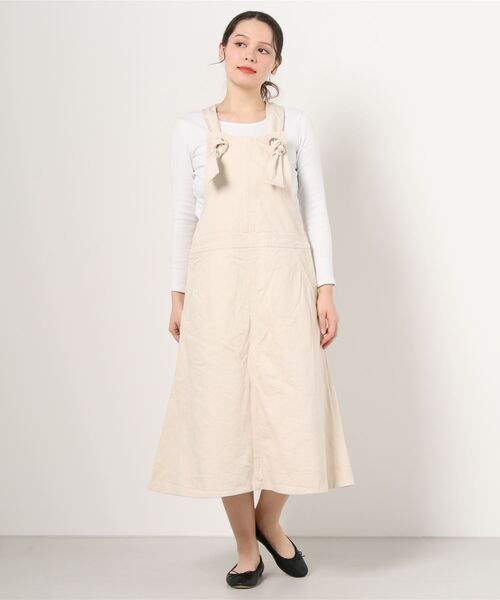 オーシバルサロペットスカート白