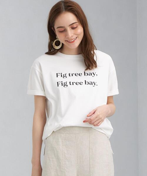 green label relaxing（グリーンレーベルリラクシング）の「SC プリント クルーネック Tシャツ（Tシャツ/カットソー・レディース・ホワイト/ブラック/ベージュ/その他2/その他1/その他3・FREE）」の4枚目の写真