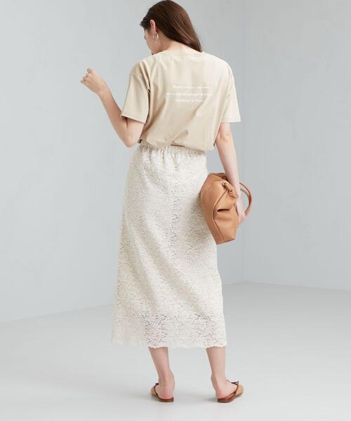 green label relaxing（グリーンレーベルリラクシング）の「SC プリント クルーネック Tシャツ（Tシャツ/カットソー・レディース・ホワイト/ブラック/ベージュ/その他2/その他1/その他3・FREE）」の7枚目の写真