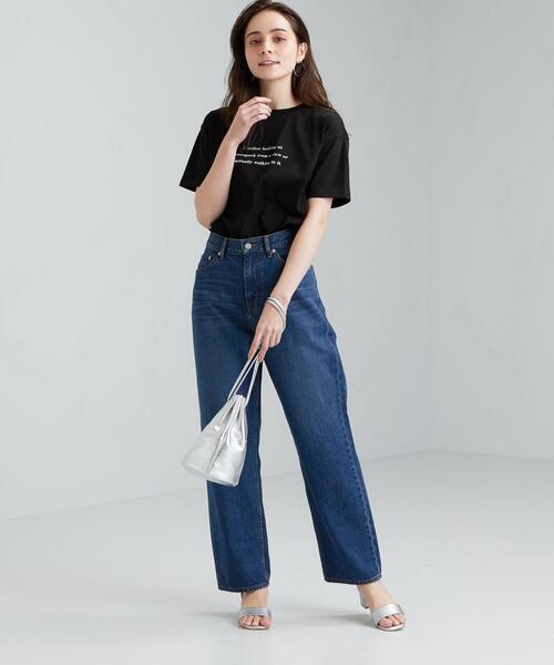 green label relaxing（グリーンレーベルリラクシング）の「SC プリント クルーネック Tシャツ（Tシャツ/カットソー・レディース・ホワイト/ブラック/ベージュ/その他2/その他1/その他3・FREE）」の9枚目の写真