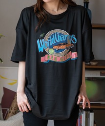 ヴィンテージ car プリント ビッグシルエット 韓国 ストリート y2k 古着風 プリント 半袖 Tシャツ