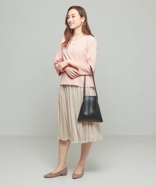 closet story（クローゼットストーリー）の「＜closet story＞ FL トライアングル ショルダーバッグ（ショルダーバッグ・レディース・ブラック/ベージュ・FREE）」の12枚目の写真