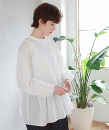 niko and... | スタンドネックレース切り替えブラウス(シャツ/ブラウス)