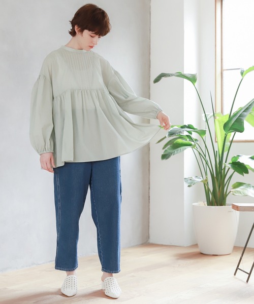 Niko and…☆Vネックレースブラウス ニコアンド◯スタッフプロデュース◯vネックレースブラウス
