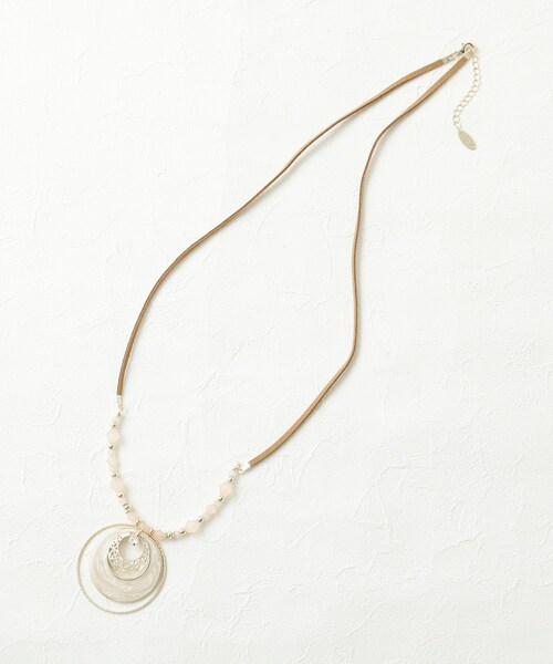 SHOO・LA・RUE(シューラルー)の「◆トリプル月の輪ネックレス(ネックレス・レディース・オフホワイト/ブルー/ピンク系・00)」の5枚目の写真