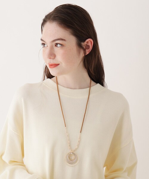 SHOO・LA・RUE(シューラルー)の「◆トリプル月の輪ネックレス(ネックレス・レディース・オフホワイト/ブルー/ピンク系・00)」の7枚目の写真