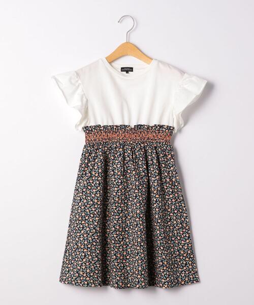 商品詳細 フラワーレイヤード スモック ワンピース Green Label Relaxing グリーンレーベル リラクシング 公式通販