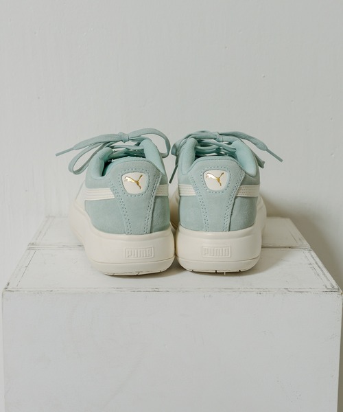 RASVOA（ラスボア）の「【PUMA／プーマ】スウェード マユ（スニーカー・レディース・ベージュ/ブルー・M/L）」の6枚目の写真