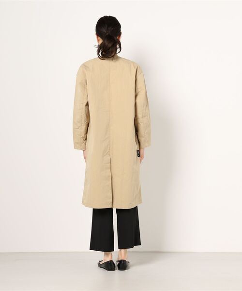 MANASTASH（マナスタッシュ）の「MANASTASH/マナスタッシュ　W-s WORK FIELD COAT　ワークフィールドコート（ステンカラーコート・レディース・ベージュ・MEDIUM）」の4枚目の写真