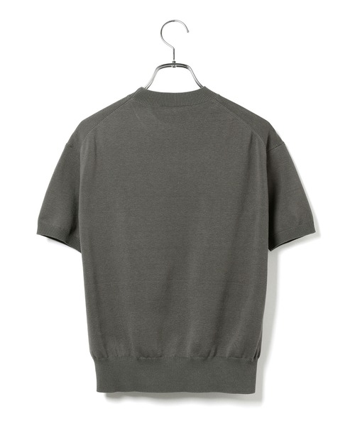 ADAM ET ROPE'(アダムエロペ)の「コットンシルクニットT(Tシャツ/カットソー・レディース・スミクロ/ベージュ系その他/ライトグリーン・FREE)」の11枚目の写真
