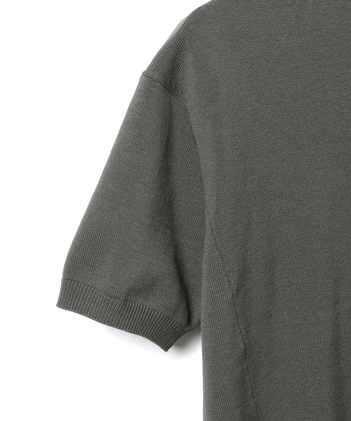 ADAM ET ROPE'(アダムエロペ)の「コットンシルクニットT(Tシャツ/カットソー・レディース・スミクロ/ベージュ系その他/ライトグリーン・FREE)」の8枚目の写真