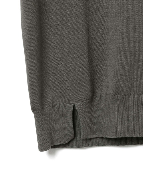 ADAM ET ROPE'(アダムエロペ)の「コットンシルクニットT(Tシャツ/カットソー・レディース・スミクロ/ベージュ系その他/ライトグリーン・FREE)」の15枚目の写真