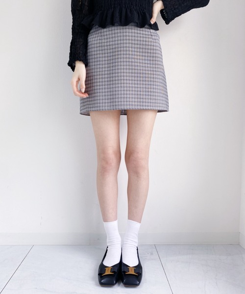 Loueme(ルエム)の「サマーチェックミニスカパン(スカート・レディース・ブラック/ホワイト/その他1・M)」の16枚目の写真