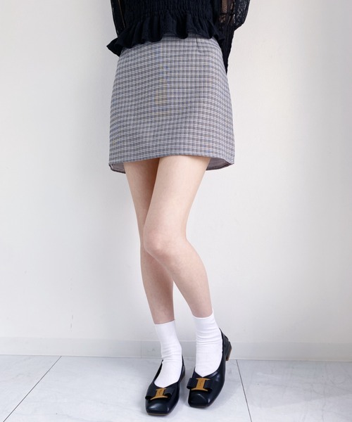 Loueme(ルエム)の「サマーチェックミニスカパン(スカート・レディース・ブラック/ホワイト/その他1・M)」の17枚目の写真