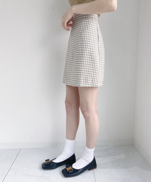 Loueme(ルエム)の「サマーチェックミニスカパン(スカート・レディース・ブラック/ホワイト/その他1・M)」の13枚目の写真