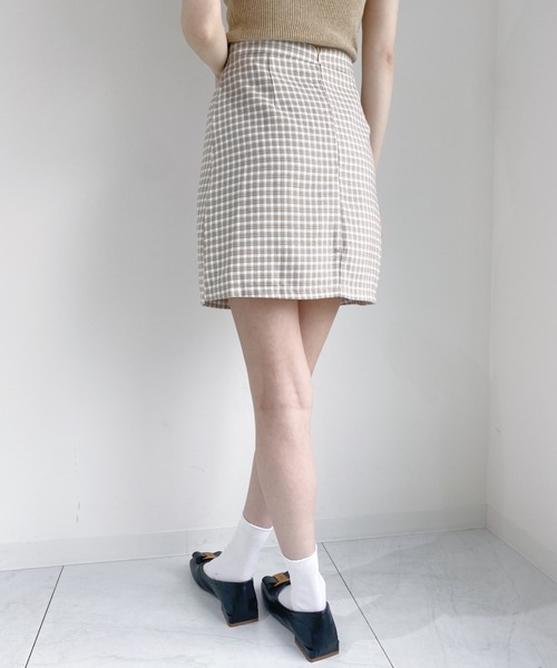 Loueme(ルエム)の「サマーチェックミニスカパン(スカート・レディース・ブラック/ホワイト/その他1・M)」の10枚目の写真