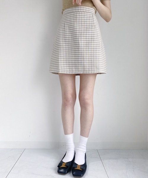Loueme(ルエム)の「サマーチェックミニスカパン(スカート・レディース・ブラック/ホワイト/その他1・M)」の11枚目の写真