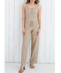 ALEXIA STAM | Cozy Wide Rib Knit Pants/コージーワイドリブニットパンツ(その他パンツ)