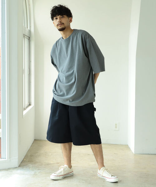 BEAMS（ビームス）の「BEAMS / リカバー ビッグ Tシャツ（Tシャツ/カットソー・メンズ・ホワイト/バイオレット/グレー系その他・MEDIUM/SMALL/X-LARGE/LARGE）」の4枚目の写真