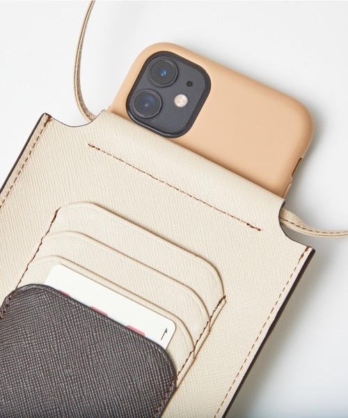 russet（ラシット）の「バイカラーレザーフォンショルダー(SO-323)（ショルダーバッグ・レディース・ベージュ/アイボリー/グレー・FREE）」の20枚目の写真