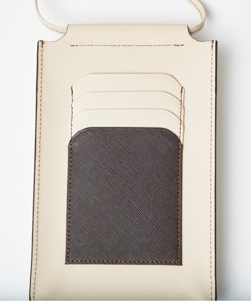 russet（ラシット）の「バイカラーレザーフォンショルダー(SO-323)（ショルダーバッグ・レディース・ベージュ/アイボリー/グレー・FREE）」の21枚目の写真