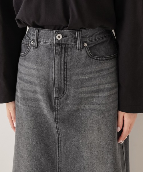 PUAL CE CIN（ピュアルセシン）の「【WEB限定】デニムマーメイドスカート（デニムスカート・レディース・ブラック/インディゴブルー・FREE）」の13枚目の写真