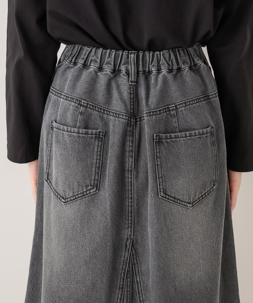 PUAL CE CIN（ピュアルセシン）の「【WEB限定】デニムマーメイドスカート（デニムスカート・レディース・ブラック/インディゴブルー・FREE）」の17枚目の写真