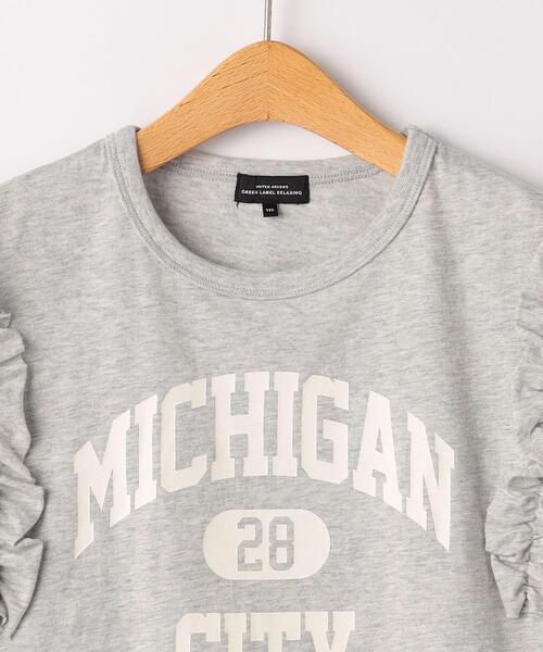 green label relaxing(グリーンレーベルリラクシング)の「【キッズ】カレッジロゴ フリル プルオーバー(Tシャツ/カットソー・キッズ・レッド/オフホワイト/グレー・105/115/135/125)」の18枚目の写真