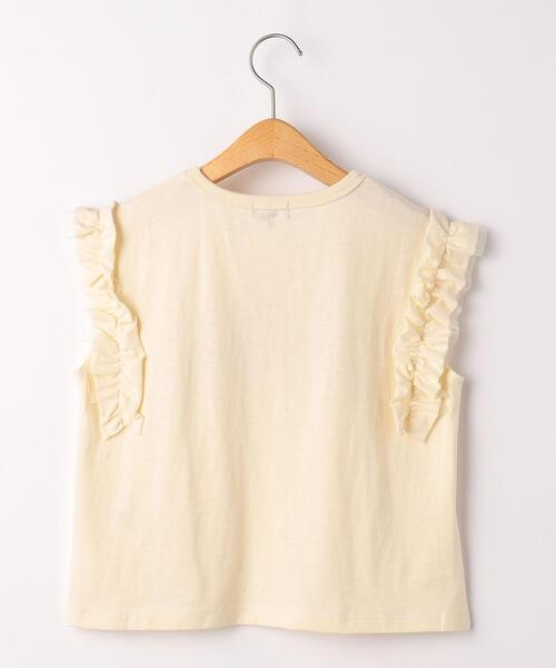 green label relaxing(グリーンレーベルリラクシング)の「【キッズ】カレッジロゴ フリル プルオーバー(Tシャツ/カットソー・キッズ・レッド/オフホワイト/グレー・105/115/135/125)」の13枚目の写真