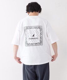 【KANGOL/カンゴール】ペイズリーバックプリント ワンポイントブランドロゴ ビッグシルエットTシャツ