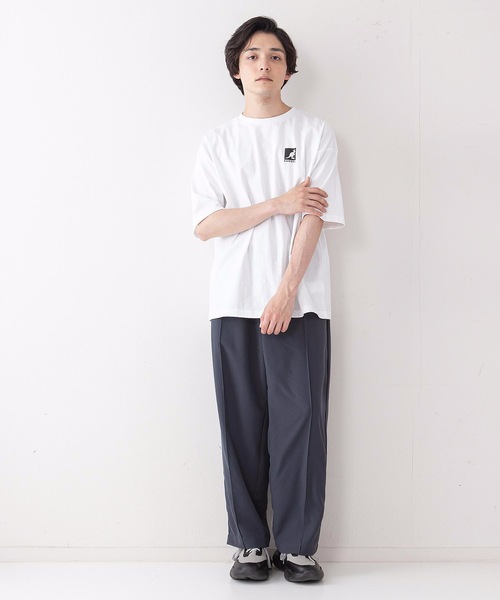 KANGOL(カンゴール)の「【KANGOL/カンゴール】ペイズリーバックプリント ワンポイントブランドロゴ ビッグシルエットTシャツ(Tシャツ/カットソー・メンズ・ブラック/ベージュ/ホワイト・X-LARGE/LARGE/MEDIUM)」の6枚目の写真