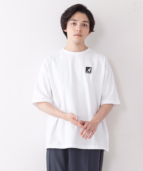 KANGOL(カンゴール)の「【KANGOL/カンゴール】ペイズリーバックプリント ワンポイントブランドロゴ ビッグシルエットTシャツ(Tシャツ/カットソー・メンズ・ブラック/ベージュ/ホワイト・X-LARGE/LARGE/MEDIUM)」の7枚目の写真