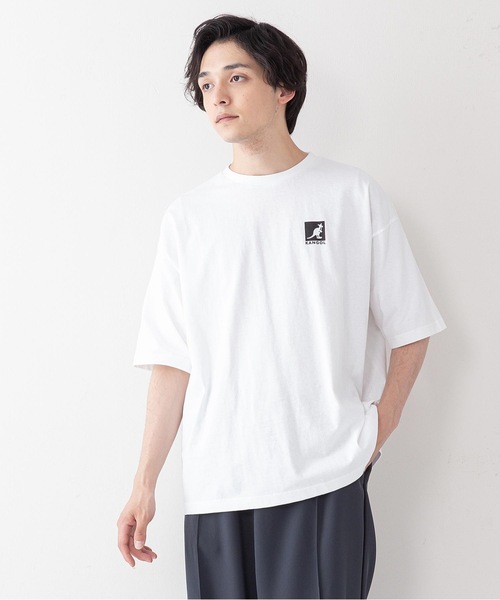 KANGOL(カンゴール)の「【KANGOL/カンゴール】ペイズリーバックプリント ワンポイントブランドロゴ ビッグシルエットTシャツ(Tシャツ/カットソー・メンズ・ブラック/ベージュ/ホワイト・X-LARGE/LARGE/MEDIUM)」の8枚目の写真