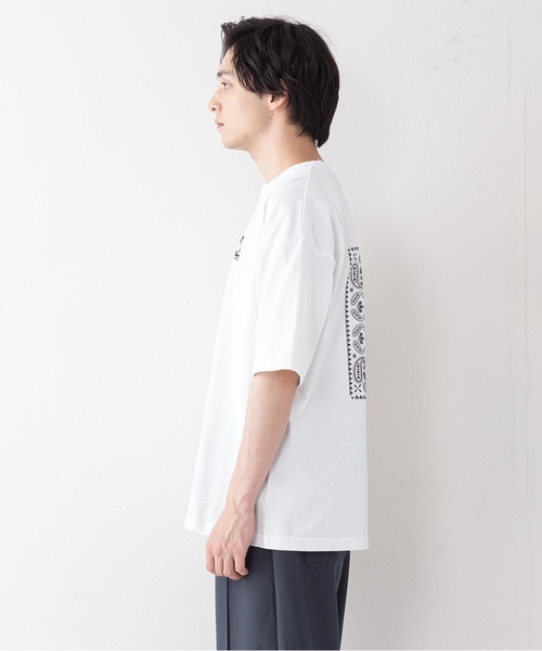 KANGOL(カンゴール)の「【KANGOL/カンゴール】ペイズリーバックプリント ワンポイントブランドロゴ ビッグシルエットTシャツ(Tシャツ/カットソー・メンズ・ブラック/ベージュ/ホワイト・X-LARGE/LARGE/MEDIUM)」の9枚目の写真