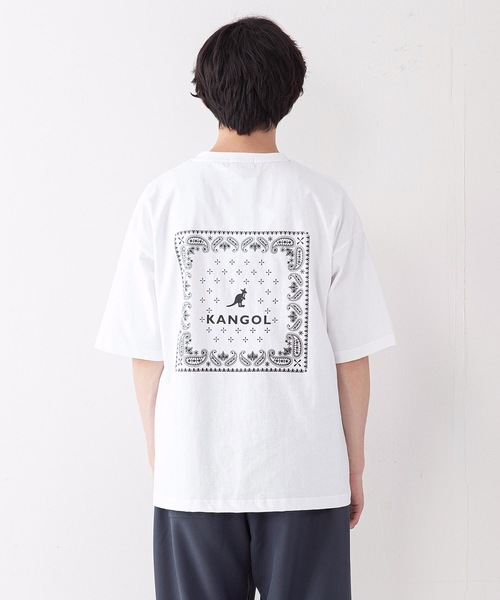 KANGOL(カンゴール)の「【KANGOL/カンゴール】ペイズリーバックプリント ワンポイントブランドロゴ ビッグシルエットTシャツ(Tシャツ/カットソー・メンズ・ブラック/ベージュ/ホワイト・X-LARGE/LARGE/MEDIUM)」の10枚目の写真